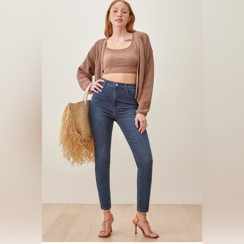 Reformation Jeans High and Skinny Jeans in Rhine Size 25